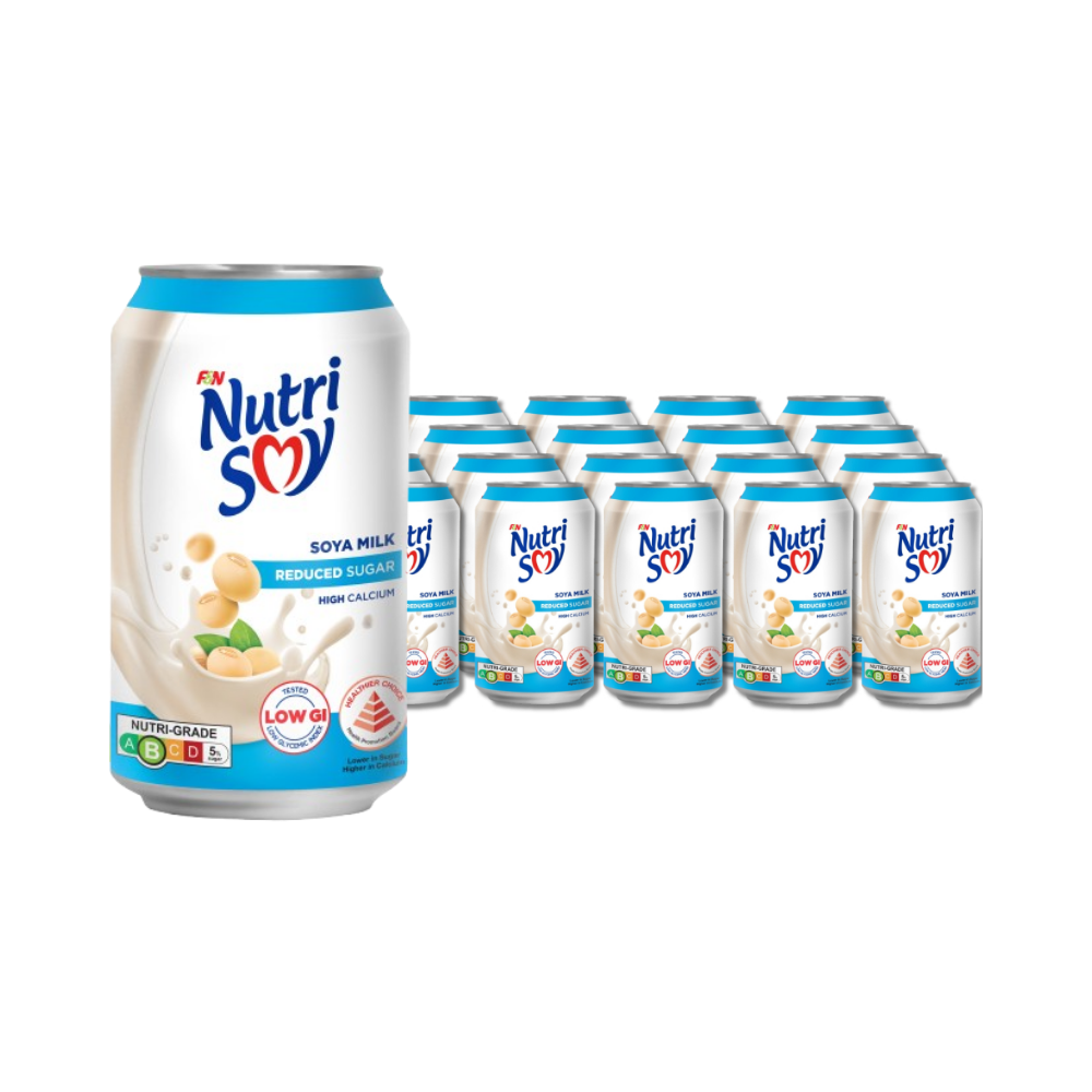Nutrisoy Soy Milk Can 300ml (Pack of 24)