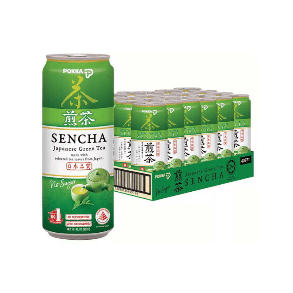 Pokka Canned Drink Sencha 300ml (Pack of 24) - Happy Pantry Express