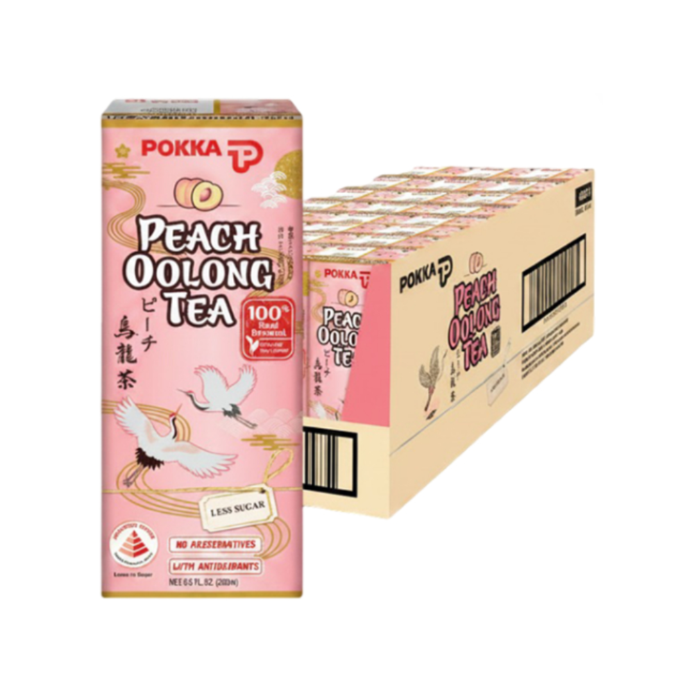 Pokka Peach Oolong Tea Tetra Pack 250ml (Pack of 24)
