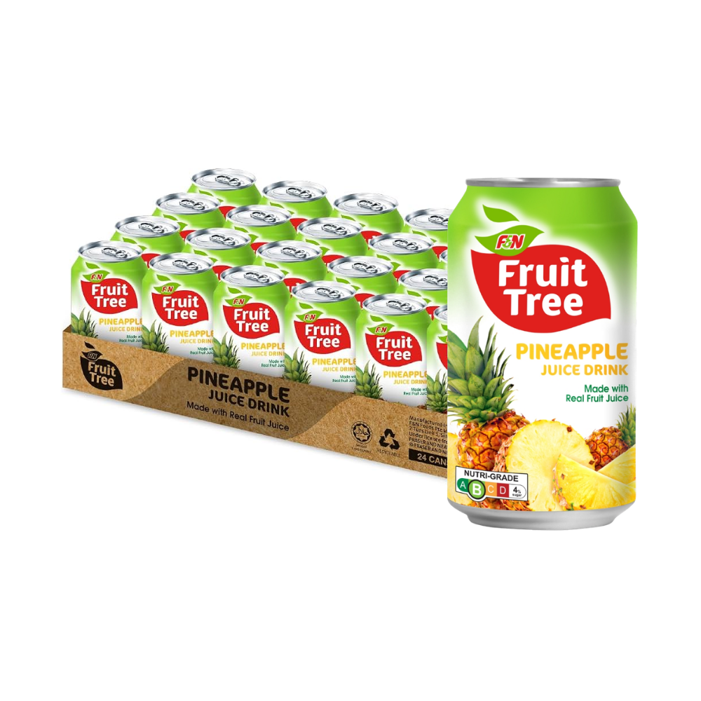 F&N Fruit Tree Pineapple Juice Drink 300ml (Pack of 24)