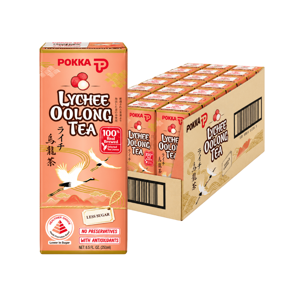 Pokka Lychee Oolong Tea Tetra Pack 250ml (Pack of 24)