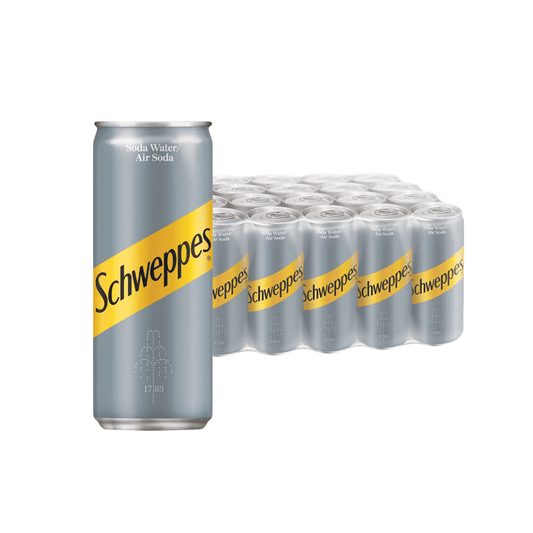 Schweppes Carbonated Soda Water 320ml (Pack of 24) - Happy Pantry Express