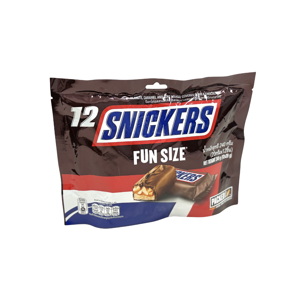 Snickers Funsize 12 individual pkts 240g (Pack of 24)