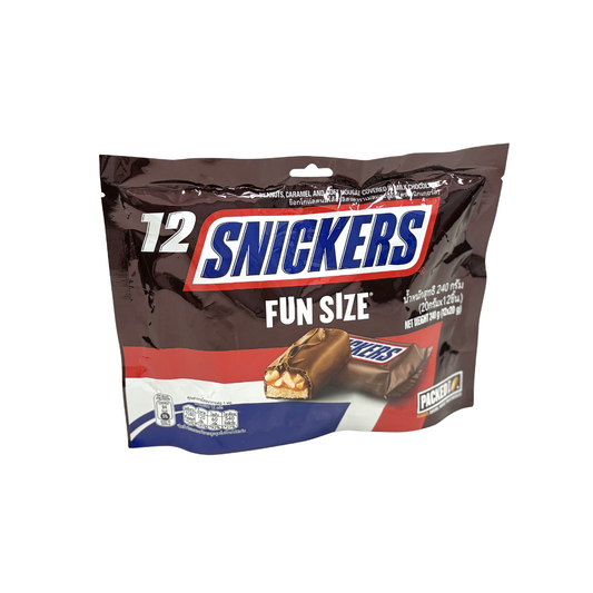 Snickers Funsize 12 individual pkts 240g (Pack of 24)