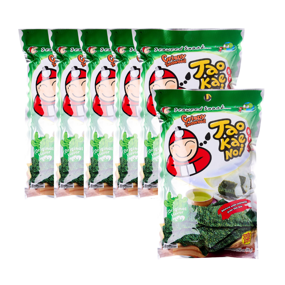 Tao Kae Noi Crispy Seaweed Seafood 32g (Pack of 6)