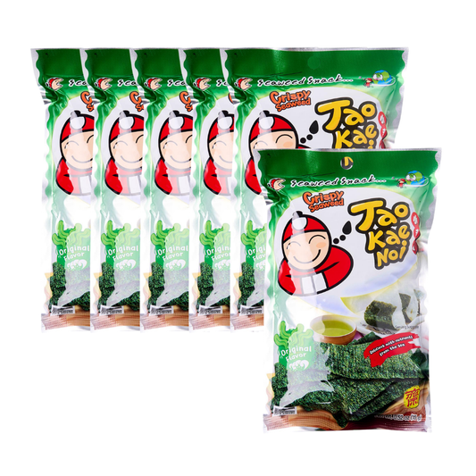 Tao Kae Noi Crispy Seaweed Seafood 32g (Pack of 6)