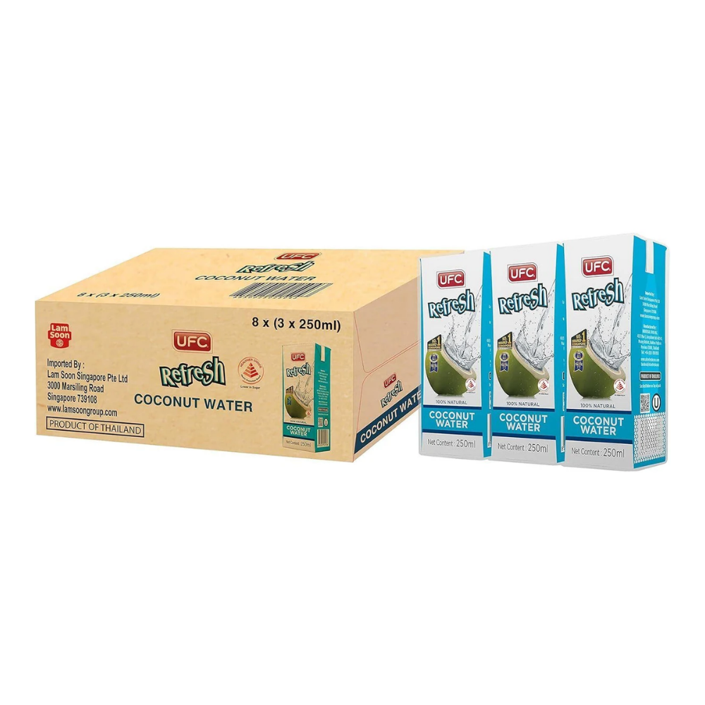 UFC Refresh 100% Coconut Water 250ml (Pack of 24)