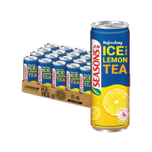F&N Seasons Ice Lemon Tea 300ml (Pack of 24) - Happy Pantry Express