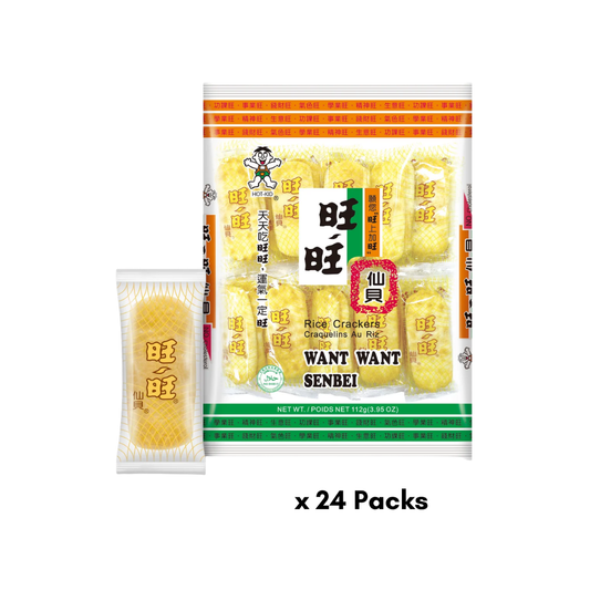 Want Want Shelly Salad Rice Crackers 122g (Pack of 24)